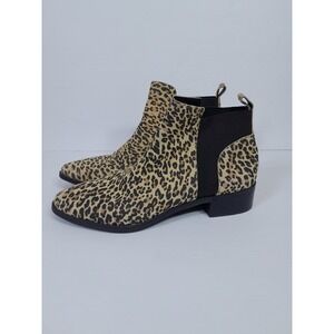 Dolce Vita Leopard Print Ankle Chelsea Boots Bootie Shoes Women Sz 11 M